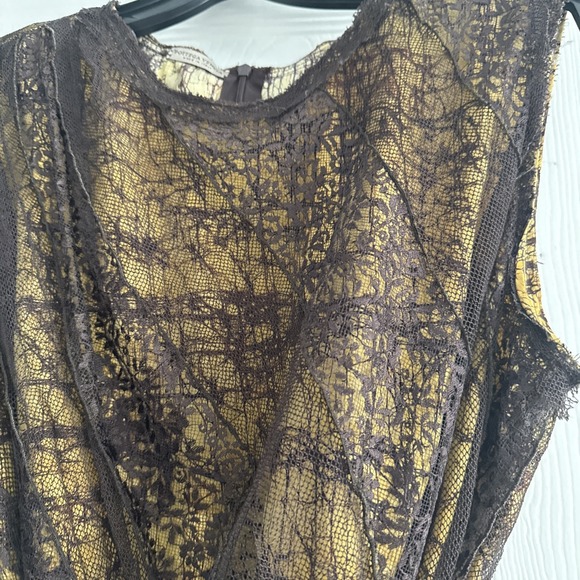 Bottega Veneta belted lace design sleeveless dress, size 36/6 - Picture 3 of 10